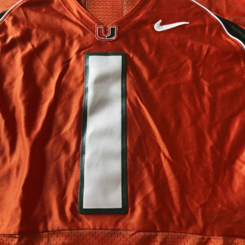 Vintage Miami Hurricanes Nike Team Jersey Orange XL College Football 1